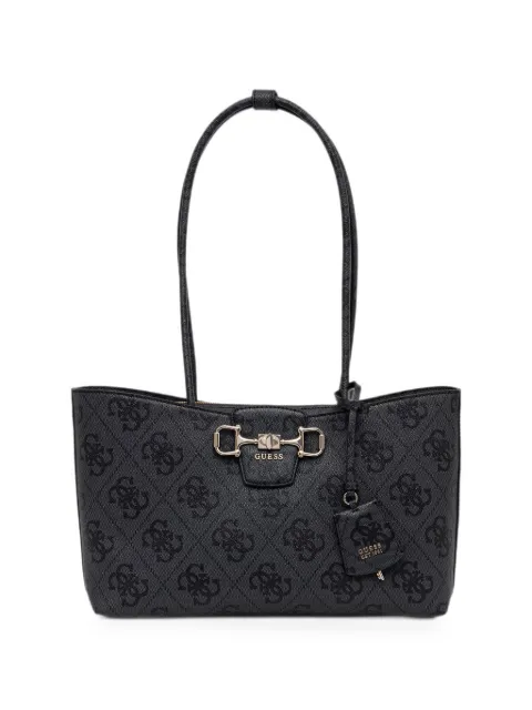 GUESS USA Janie logo-print horsebit tote bag Black HWOS9924230