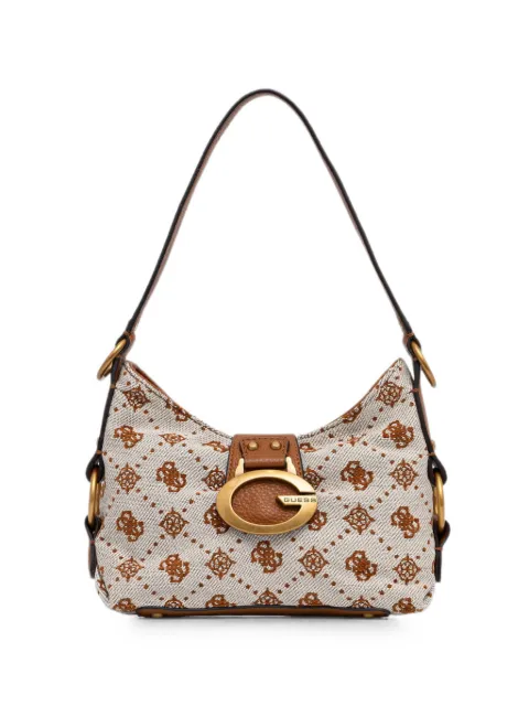 GUESS USA Camden monogram-print buckle-detail tote bag Neutrals HWJB9308720