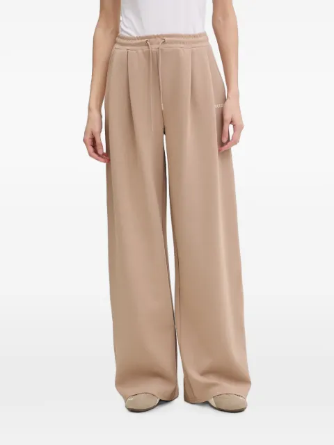 GUESS USA Jasmine pleated side-stripe track pants Neutrals V6GB01K2914