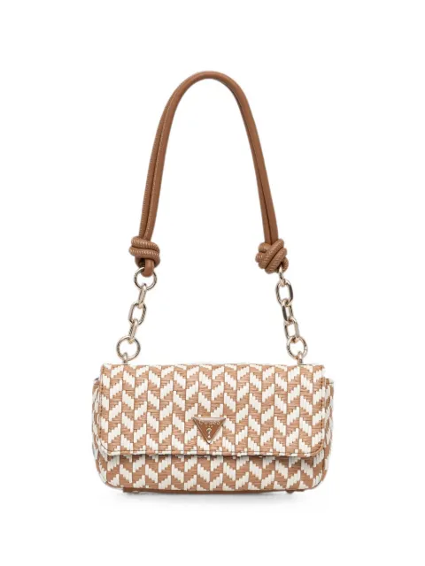 GUESS USA Tessi woven chevron tote bag Neutrals HWWG7691190