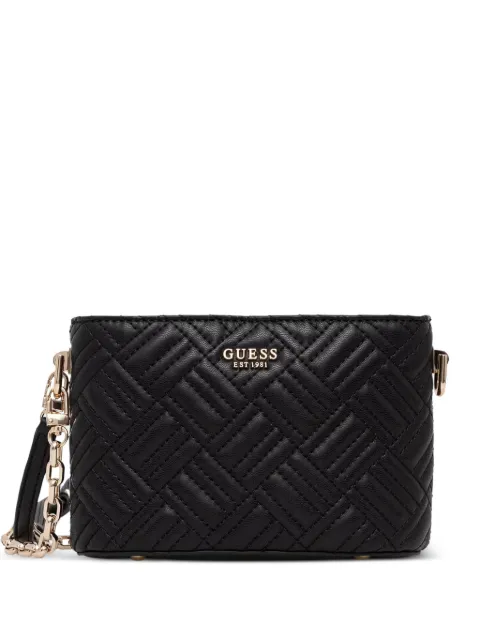 GUESS USA quilted-finish shoulder bag Black HWQG9921770