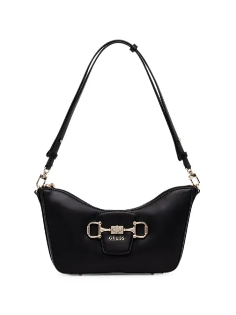 GUESS USA Janie horsebit logo-plaque shoulder bag Black HWVG9910180