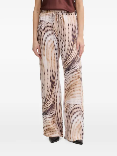 GUESS USA abstract-print drawstring trousers Neutrals W6GB07W1781