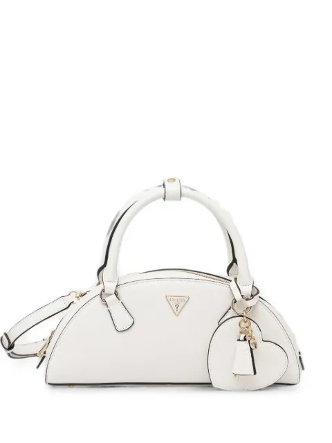 GUESS USA Isobel logo-plaque heart-charm tote bag White HWBG9932050