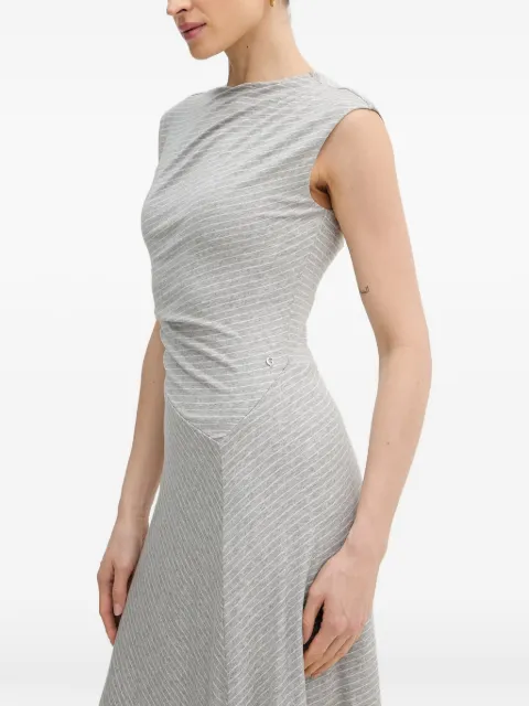 GUESS USA striped asymmetric dress Grey W6GK58K3173