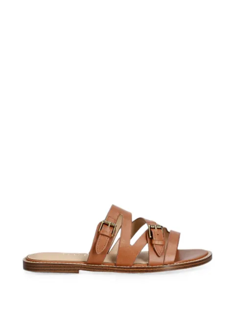 GUESS USA Grayden buckle-fastening sandals Brown FLJGRYLEA03