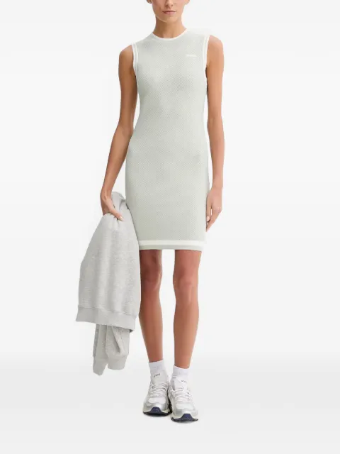 GUESS USA Gabry perforated-knit sleeveless mini dress Grey V6GK04Z0648