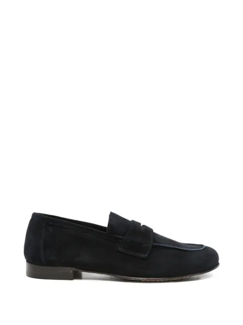 FRATELLI RENNELLA suede penny loafers Blue 010