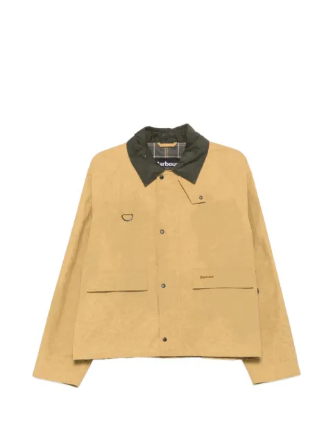 Barbour Spey logo-print corduroy-collar jacket Neutrals MSP0174YE91