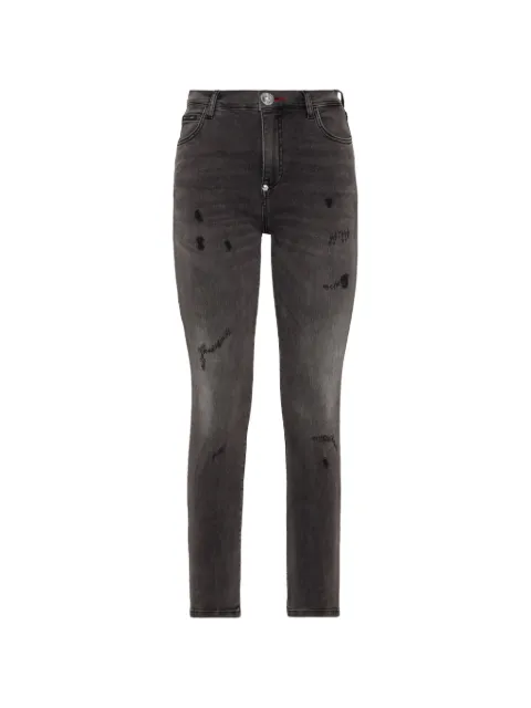 Philipp Plein ripped pocket jeans Grey F19CWDT1191PDE004N