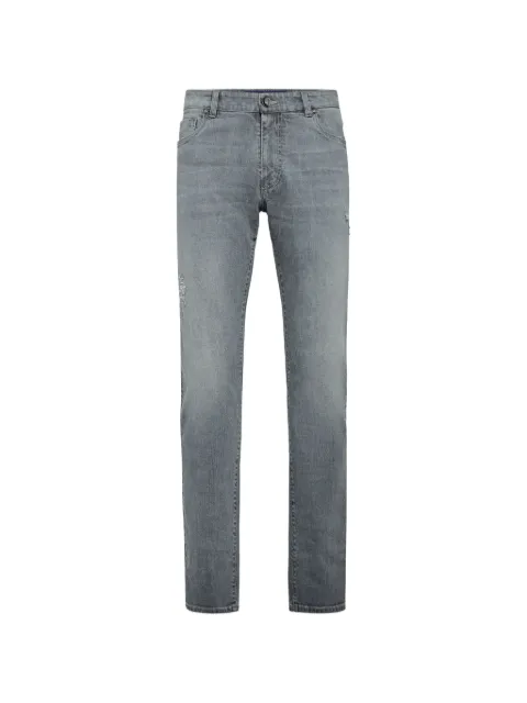 Billionaire embroidered-logo jeans Grey O19CMDT1831BTE001N