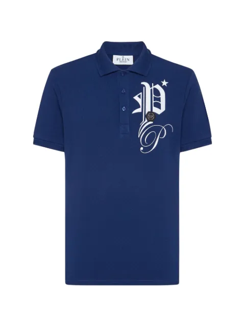Philipp Plein logo-detail polo shirt Blue SADCMTK6882PTE003N
