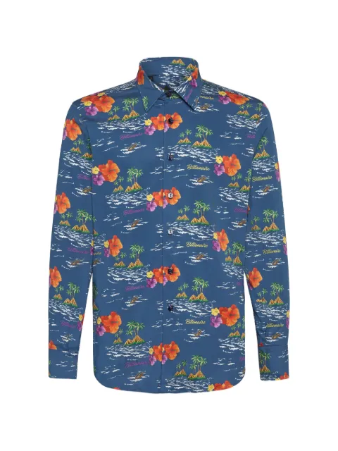 Billionaire floral-print shirt Blue B20CMRP1144BTE002N