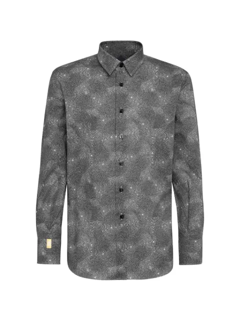 Billionaire geometric cut shirt Grey W19CMRP1024BTE002N