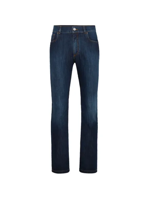 Billionaire embroidered-logo straight jeans Blue O19CMDT1825BTE001N