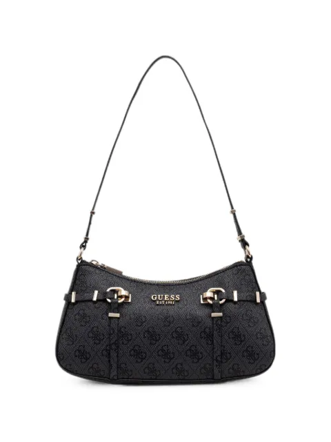 GUESS USA Leona monogram-print shoulder bag Black HWSG9917180