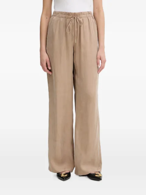 GUESS USA drawstring wide-leg trousers Neutrals W6GB07W1781