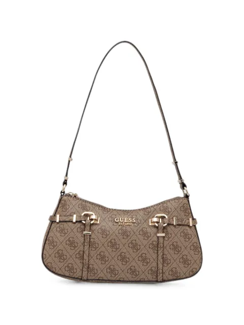 GUESS USA Leona logo-monogram shoulder bag Neutrals HWSG9917180