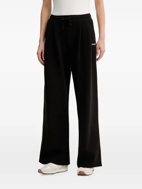 GUESS USA logo-print drawstring track pants Black V6GB01K2914