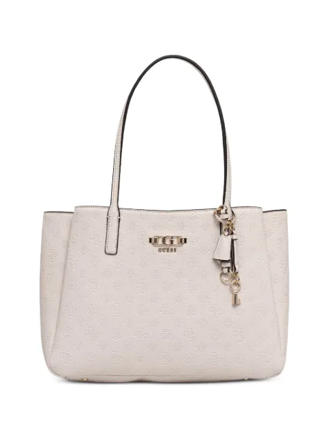 GUESS USA Anise logo-embossed charm-detail tote bag Neutrals HWPD9916230