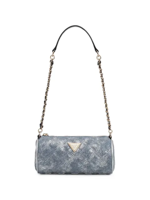 GUESS USA Giully quilted metallic-effect shoulder bag Blue HWDG9673720