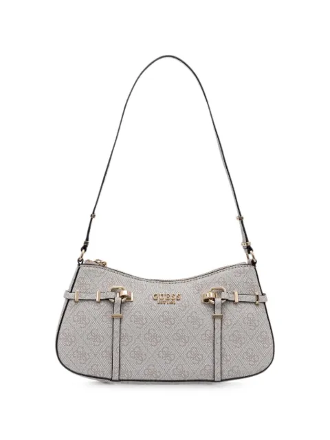 GUESS USA Leona logo-print buckle-detail shoulder bag Grey HWSG9917180