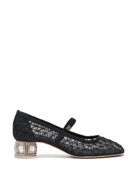 Casadei Belle Epoque jewel-heel pumps Black 1F050B0301C2932