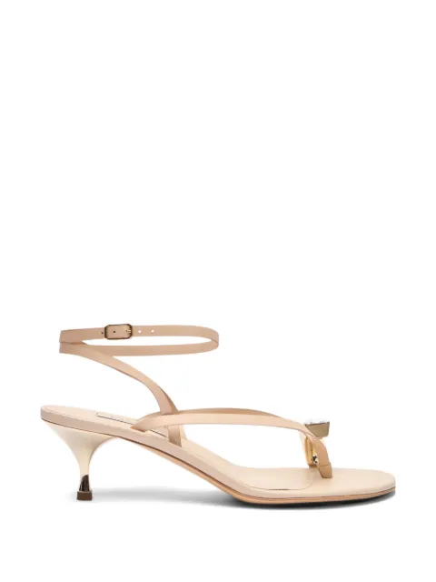 Casadei Julia leather sandals Neutrals 1N254B0501C3025