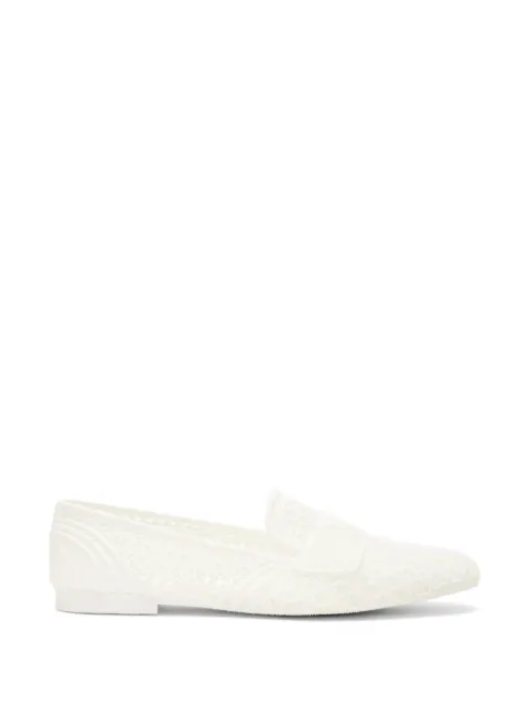Casadei tonal-effect braided loafers White 1D328B0000FUTUA
