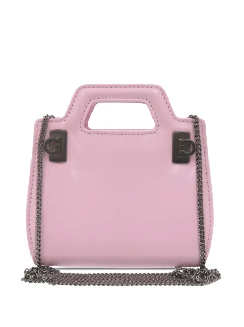 Ferragamo Pre-Owned 2021-2025 Mini Brushed Calfskin Wanda Top Handle Bag satchel Pink ZJW6DQ5C6KDZFMEP