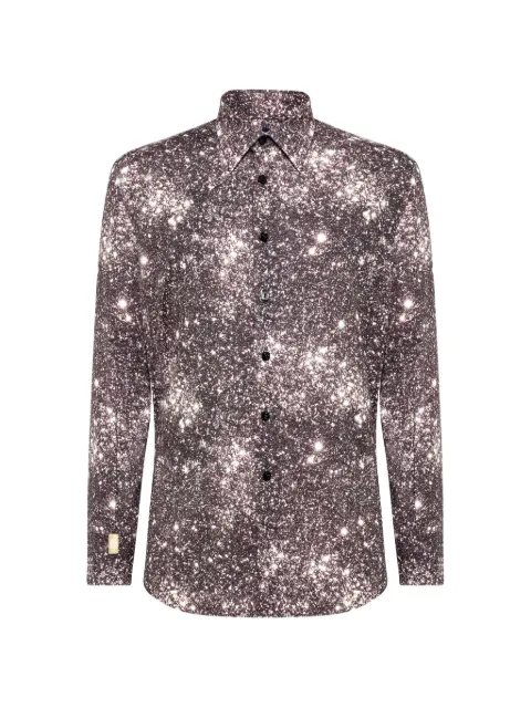 Billionaire patterned shirt Red W19CMRP1042BTE002N