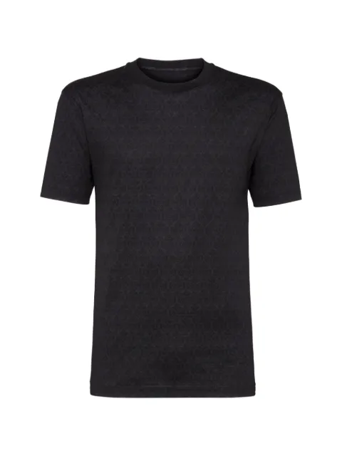 Billionaire lion print round neck t-shirt Black I19CMTK3152BTE014N