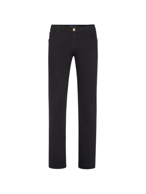 Billionaire crest-embroidered trousers Black I20CMDT2125BTE001N