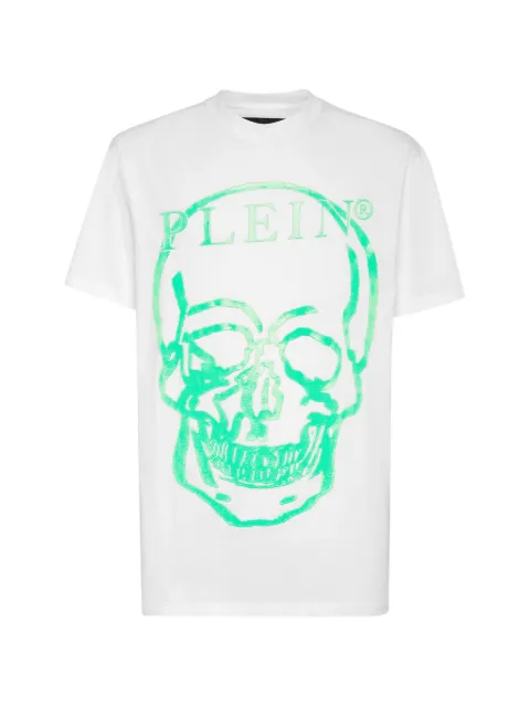 Philipp Plein skull-print T-shirt White SABCUTK0157PJY002N