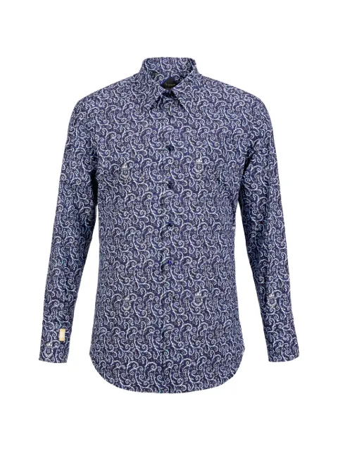 Billionaire paisley-print shirt Blue W18CMRP0575BTE002N