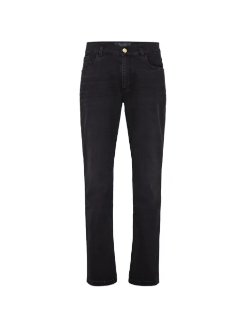 Billionaire embroidered stone-wash jeans Black O18CMDT1213BXV001N