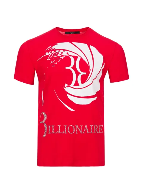 Billionaire round-neck graphic-print T-shirt Red I18CMTK1980BTE014N