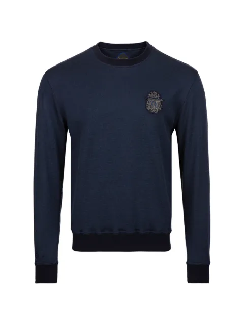 Billionaire logo-crest sweatshirt Blue B19CMJO0484BTE011N