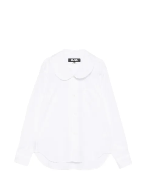 Black Comme Des Garçons Peter Pan collar shirt White 1QB0120522