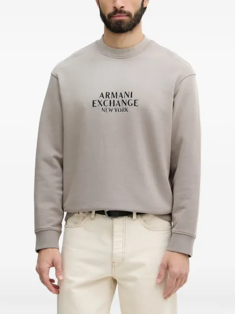 Armani Exchange logo-embroidered sweatshirt Grey XM001767AF20169