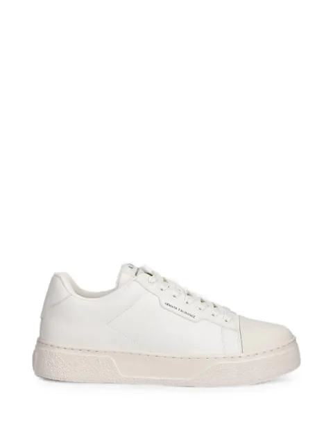 Armani Exchange logo-print panelled sneakers White XM001666AF19143