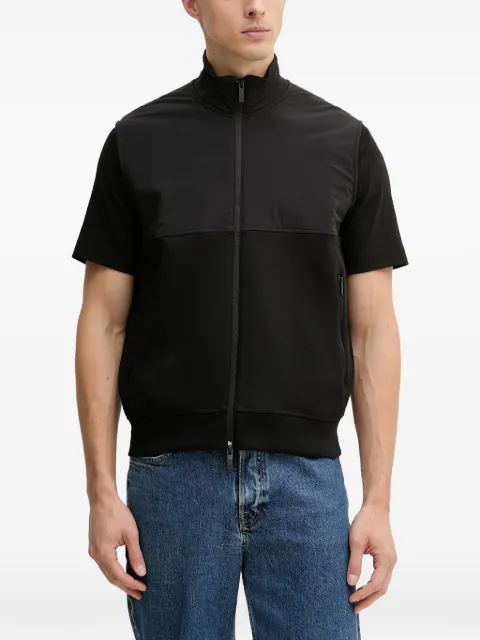 Armani Exchange panelled zip-up gilet Black XM001565AF1