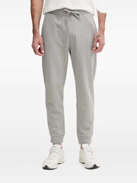 Armani Exchange monogram-pattern track pants Grey XM001226AF11847