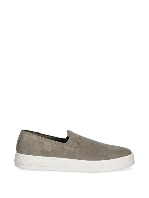 Armani Exchange logo-embossed slip-on sneakers Grey XM002633AF16411