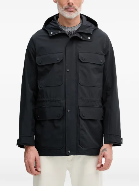 Armani Exchange hooded multi-pocket jacket Blue XM002138AF22536