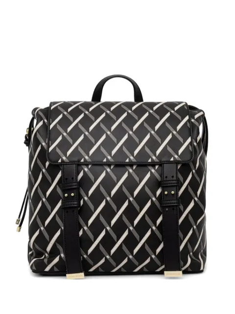 Armani Exchange logo-print foldover backpack Black XW002846AF22684