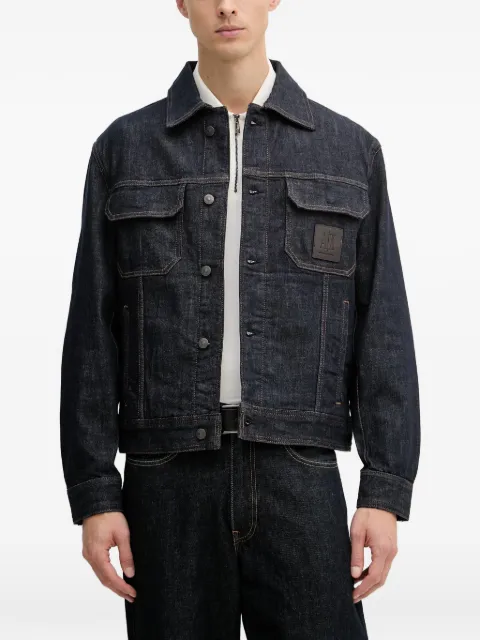 Armani Exchange logo-patch denim jacket Blue XM000343AF12284