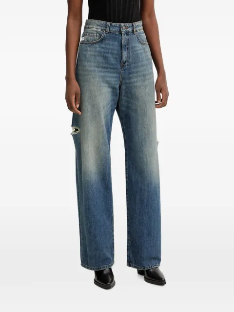 Aniye By Frida distressed wide-leg jeans Blue 185452