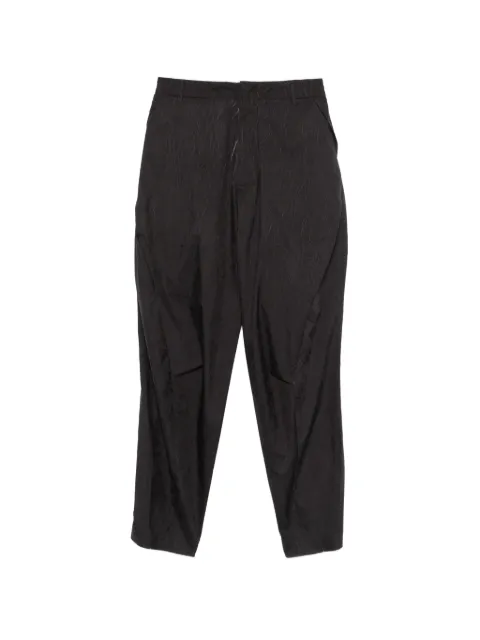 Ader Error crinkled-finish trousers Black BP01SSBT0108BK