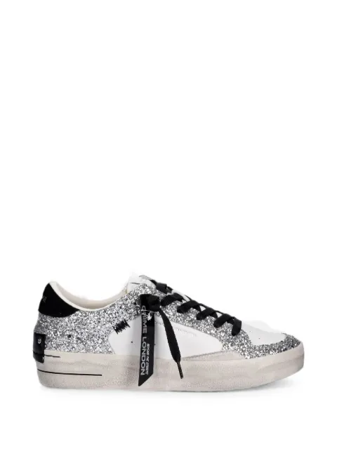 Crime London glitter-embellished sneakers White 25117II8
